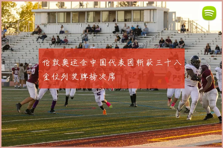 伦敦奥运会中国代表团斩获三十八金位列奖牌榜次席
