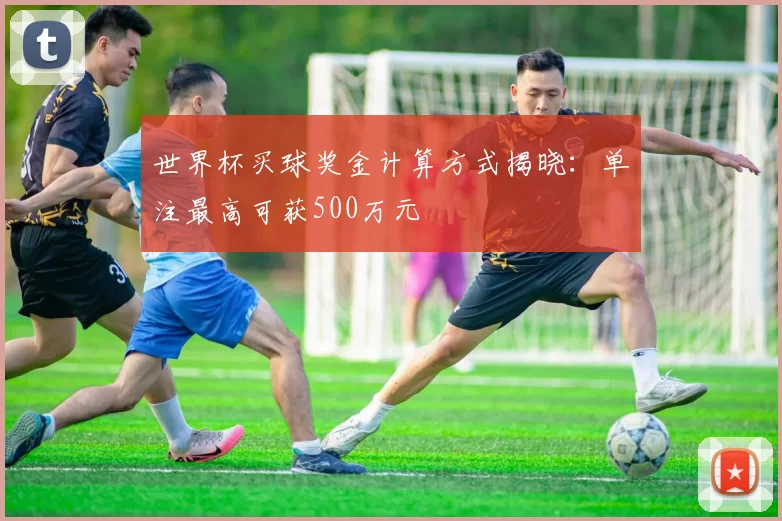 世界杯买球奖金计算方式揭晓：单注最高可获500万元
